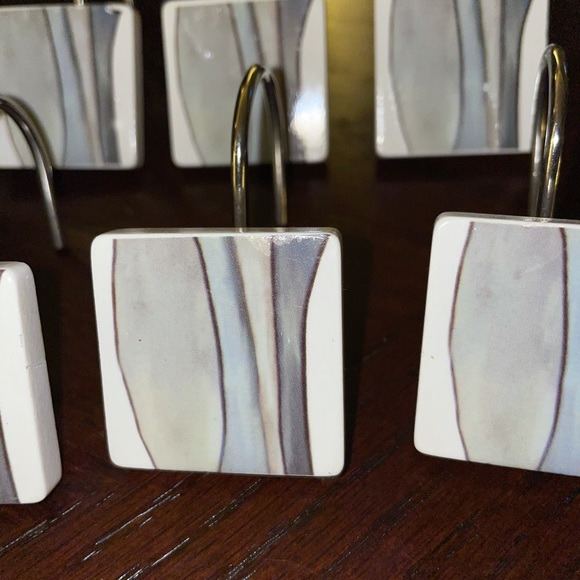 12 Shower Curtain Hooks (set) - Picture 5 of 6